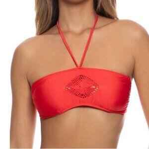 luli fama PINEAPPLE FIELDS - Weave Center Bandeau Top